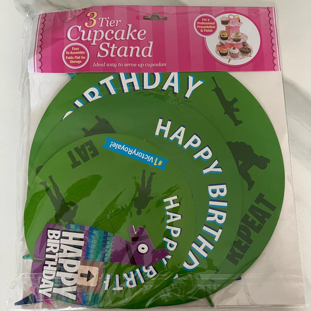 Fortnite 3 Tier Cupcake Stand